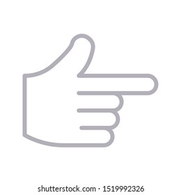 right colour line vector icon