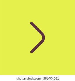 Right direction arrow icon. Line style right arrow vector