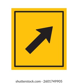 Right Direction Arrow sign for the design