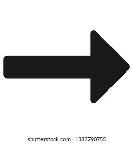 Right direction black arrow icon
