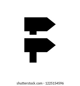 right direction icon logo