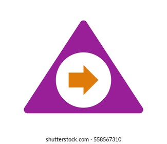 right direction sign icon sign symbol logo vector image direction arrow