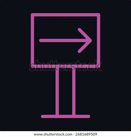 Right direction trendy likely design useful creative vector Illustration art colorful background.eps