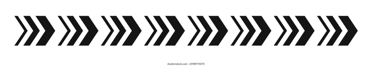 Right direction. Turn right. Arrow icon. Direction arrow. Arrow cursor. Striped arrow direction sign.