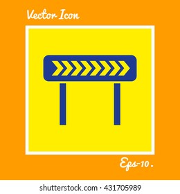 Right Diversion Icon. Eps-10.