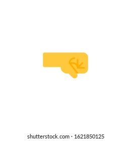 Right Facing Fist vector flat icon. Isolated fist hand emoji illustration 