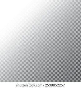 Right faded gradient. Checkerboard background. Light to dark shift. Transparent square design.