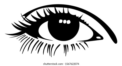 Right female eye. The black. 