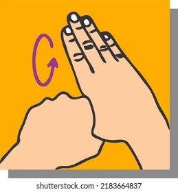 The Right Fifth Step Of Washing Hand