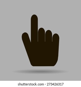 Right forefinger pointing to.