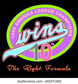 The Right Formula Typography T-shirt Design