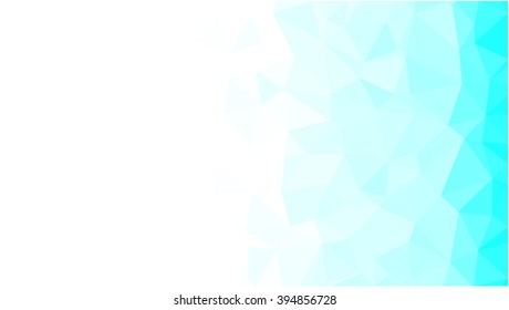 Right geometric ice blue vector background