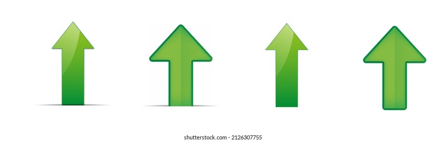 Right green arrow icon set