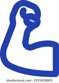 right hand blue style icon design