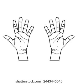 right hand left inner showing 5 fingers, raising 5 fingers black and white, tangan kanan kiri bagian dalam menunjukkan 5 jari, mengangkat 5 jari