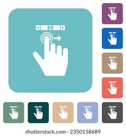 right handed scroll right gesture white flat icons on color rounded square backgrounds