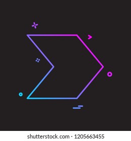 Right icon design vector