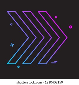 Right icon design vector