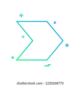 Right icon design vector