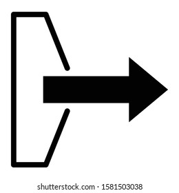 right icon glyph vector design
