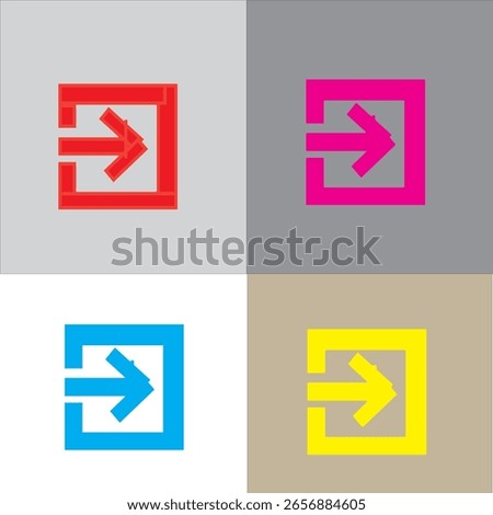 right icon inside box for your bussiness