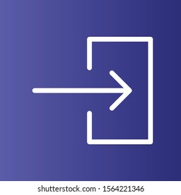 Right icon isolated on background
 