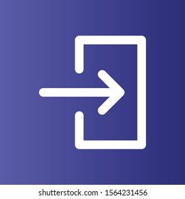 Right icon isolated on background
 