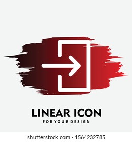 Right icon isolated on background
 