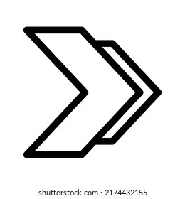 right icon or logo isolated sign symbol vector illustration - high quality black style vector icons
