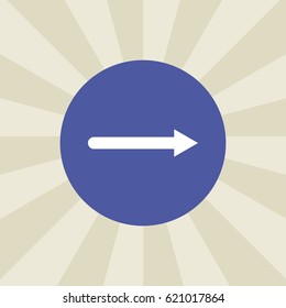 right icon. sign design. background