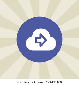 right icon. sign design. background