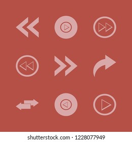right icon. right vector icons set right arrow, left arrow and left right arrows