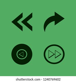 right icon. right vector icons set left arrow and right arrow