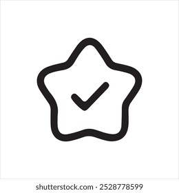 Rechtes Symbol, Vektorsilhouettenbild