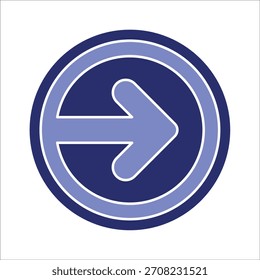 Iconos de la derecha. Vector de color simple