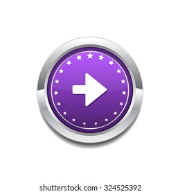 Right Key Circular Vector Purple Web Icon Button