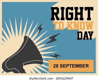 right to know day graphic poster