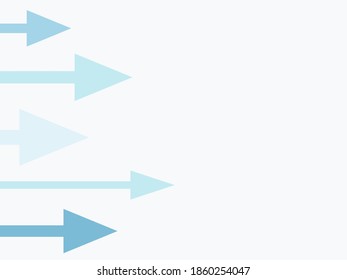 Right lateral blue arrows moving illustration