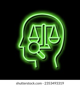 right law dictionary neon light sign vector. right law dictionary illustration