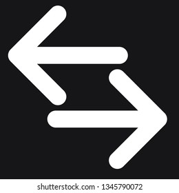 right and left arrow