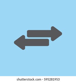 Right and left arrows icon