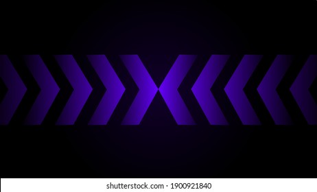 right and left arrows on a dark background. suitable for gaming and automotive backgrounds. gradient