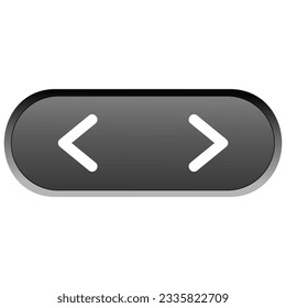 Right left button icon vector design template, illustration, and fully editable