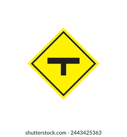 right left intersection icon vector ilustration logo design