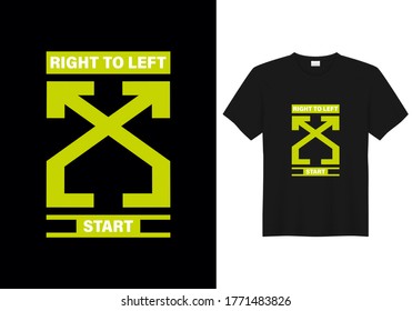 Right to left text / vector illustration for t shirt design and other uses