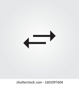 Right left web flat simple arrows for web-design.