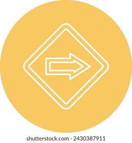 Right Line Circle Icon For Personal And Commercial Use