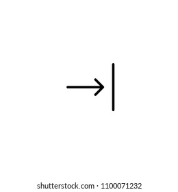 Right Line Icon