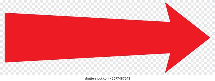 Right Long Pointing Arrow. Variety Colorful Long right vector arrow icon. Red long arrow pointing right. Long arrow vector illustration. Eps 10