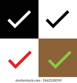right mark icon in variant colour